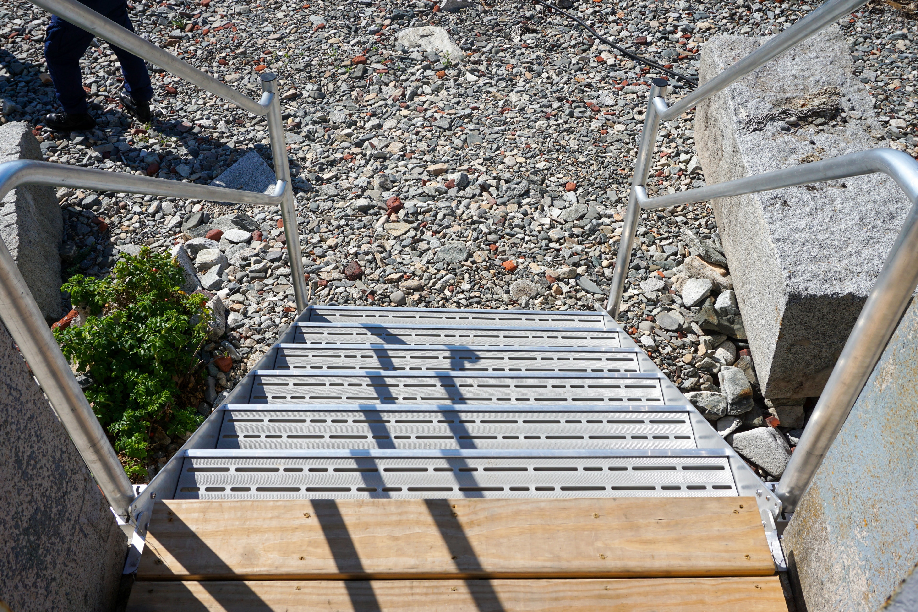 New metal staircase at Portsmouth Harbor Light — courtesy Sharon Mills