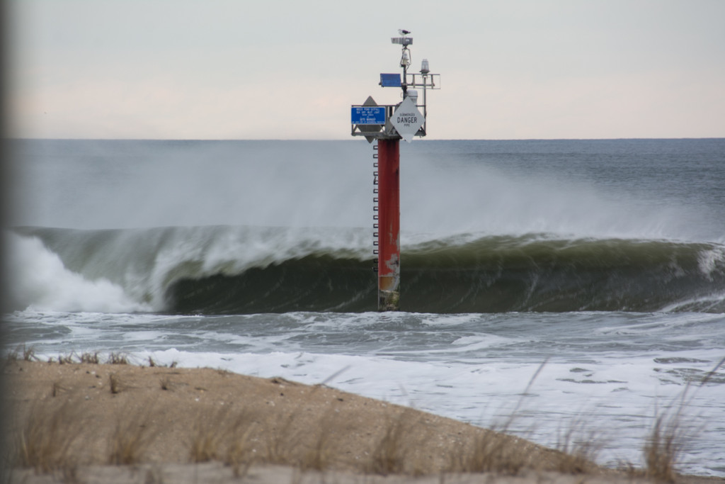 Waves crashing at Sea Girt beach
