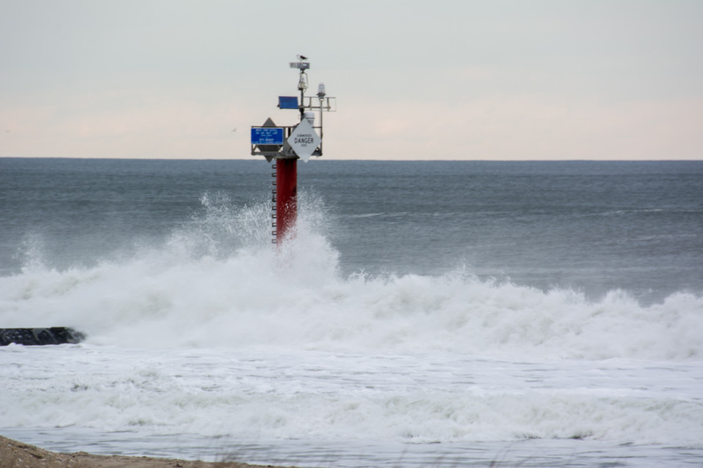 Waves crashing at Sea Girt beach