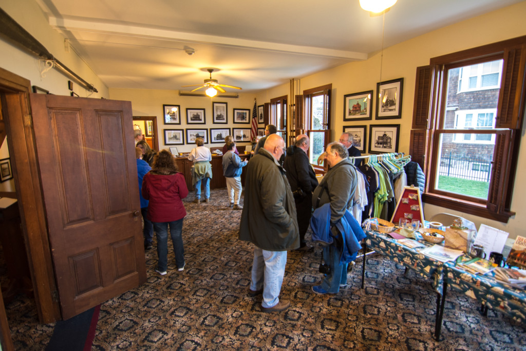 The group gathering at Sea Girt Lighthouse